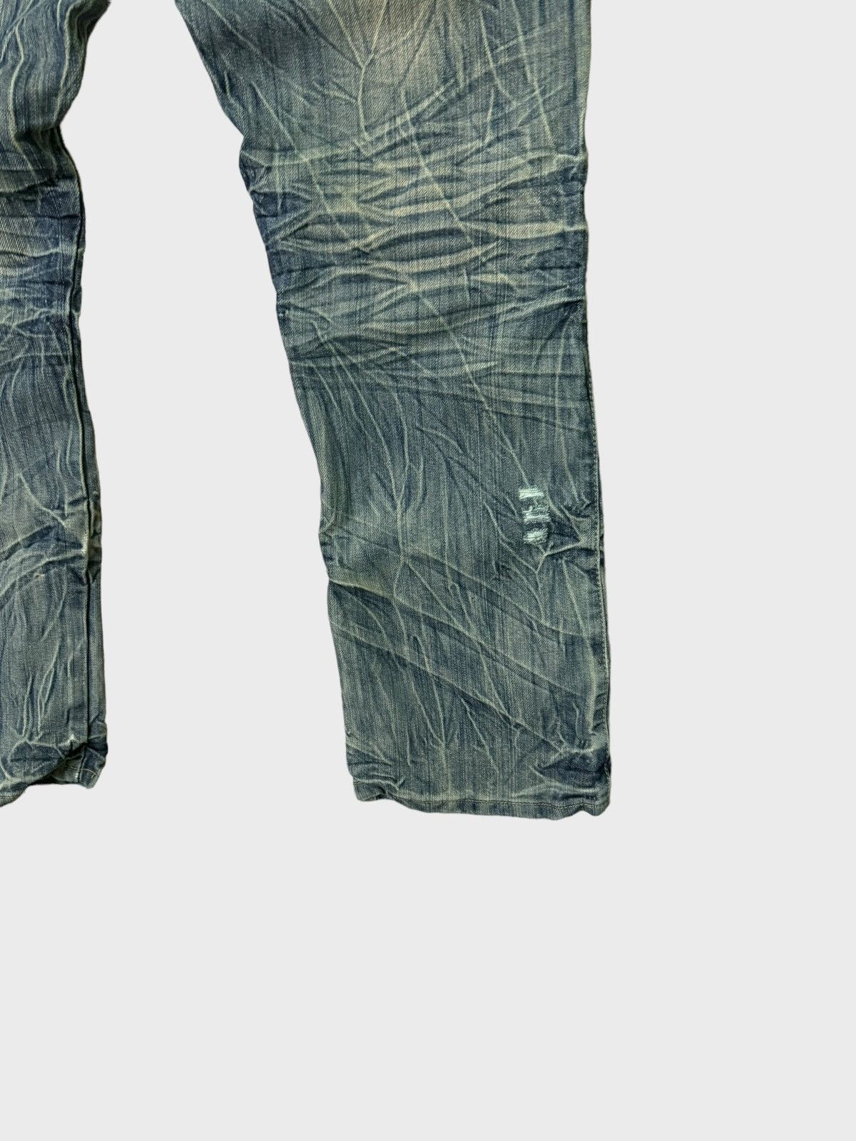 FUSAI × Vintage VINTAGE F.U.S.A.I CLAW MARK ACID WASH DENIM JEANS Size US 30 / EU 46 - 13 Thumbnail