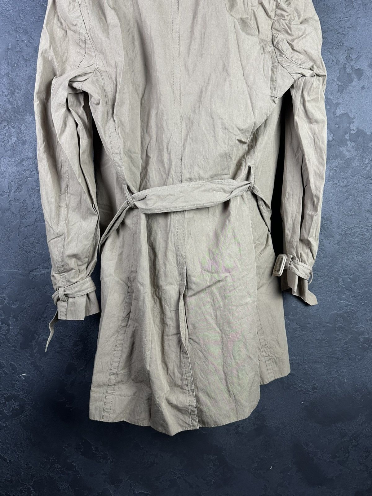 Marc Jacobs × Vintage MARC JACOBS Double-Breasted Belted Cotton Trench Coat Size XL / US 12-14 / IT 48-50 - 10 Thumbnail