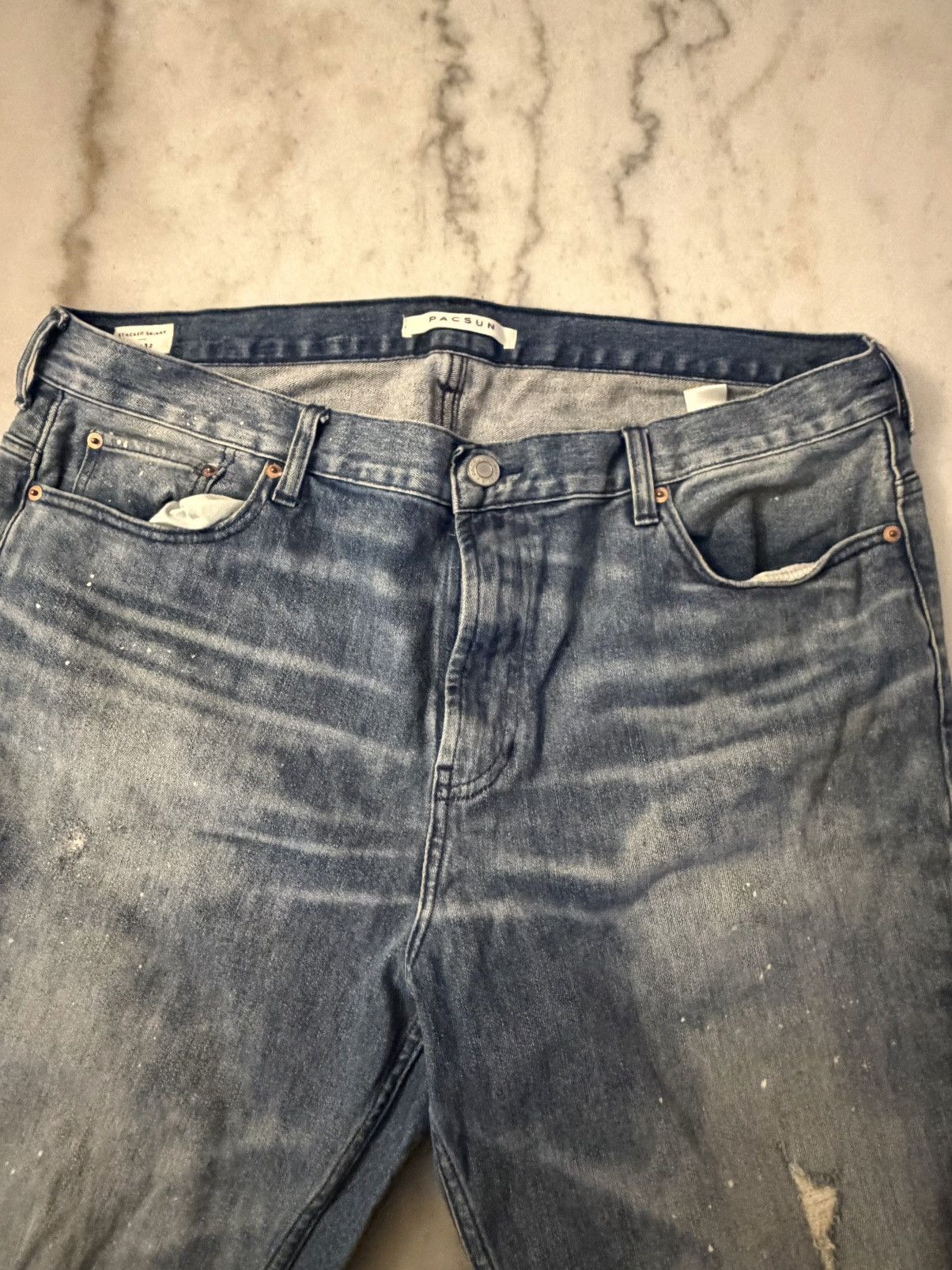 Pacsun Stacked Skinny Jeans Size US 38 / EU 54 - 2 Thumbnail