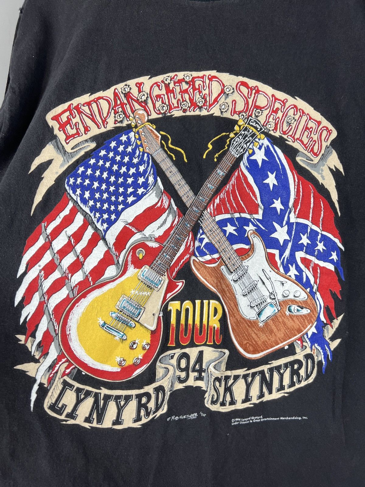Band Tees Vintage 1994 Lynyrd Skynyrd Endangered Species tee Size US L / EU 52-54 / 3 - 2 Thumbnail