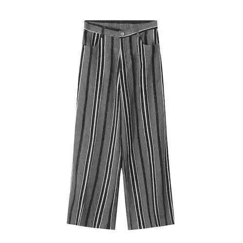 Japanese Brand × Vintage Striped Baggy Sweatpants Size US 32 / EU 48 - 3 Thumbnail