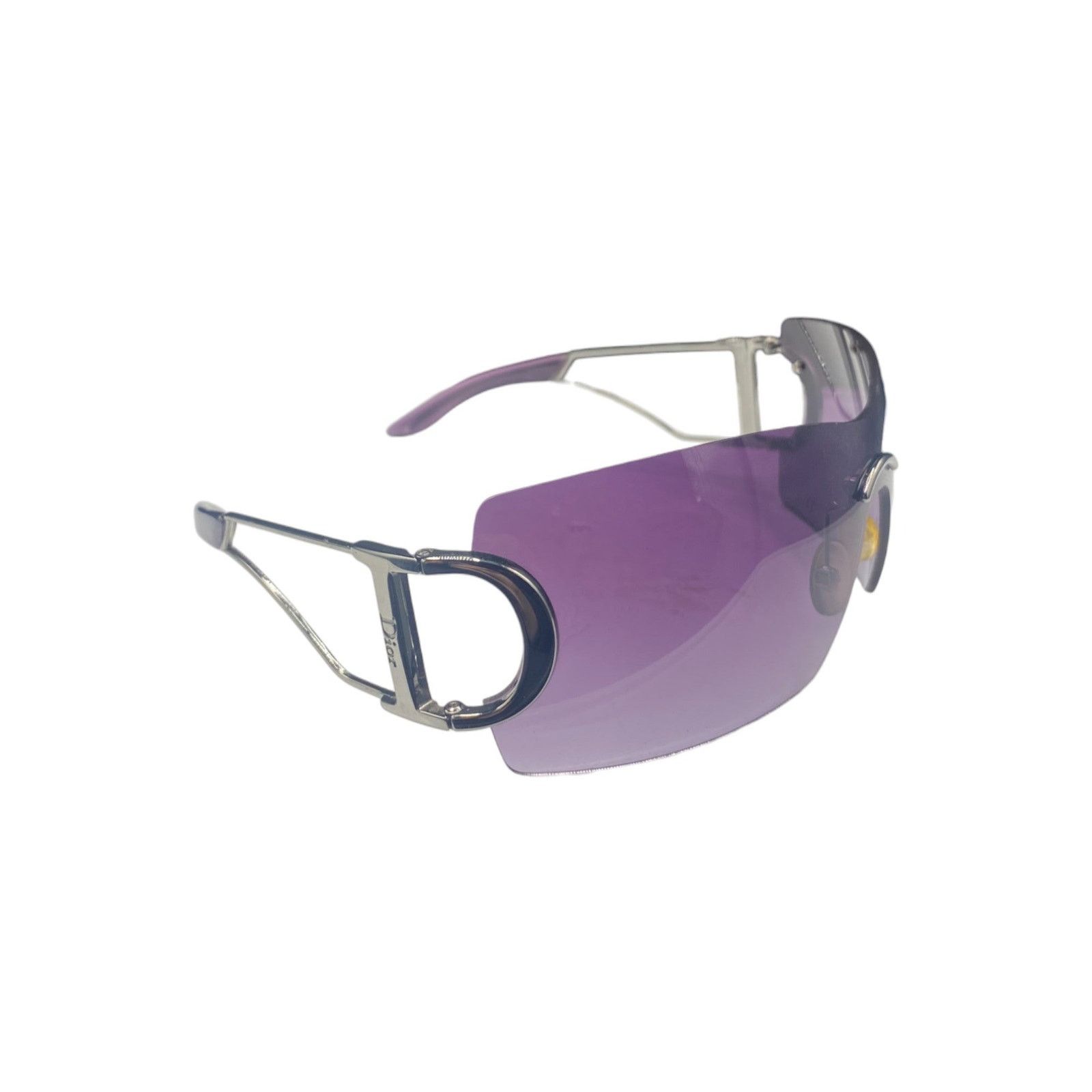Dior Diorly 2 Purple Rimless Metal Sunglasses Size ONE SIZE - 2 Thumbnail