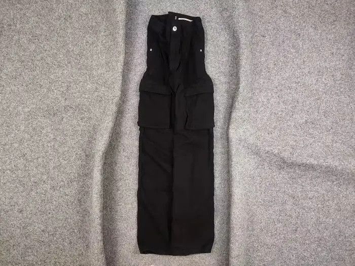 Japanese Brand Vintage Japanese Baggy Black Cotton Cargo Pants Y2K Style Size US 30 / EU 46 - 1 Thumbnail