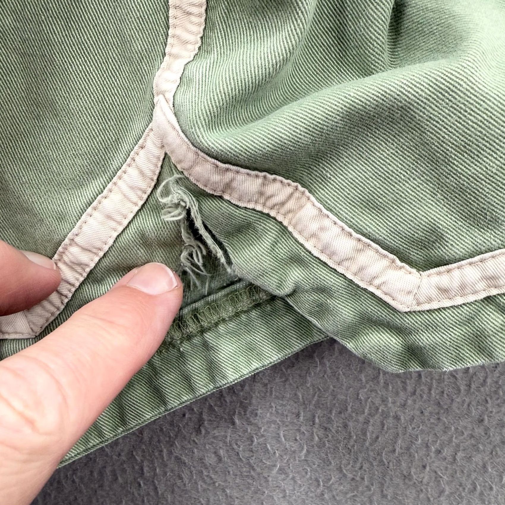 Nike Nike Shorts Mens Large Green NSW N-72 Cotton Track Field Piping Zip Fly Casual Size US 33 - 3 Thumbnail