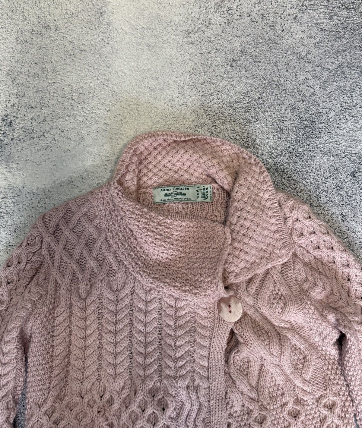 Aran Crafts Aran Crafts Women Merino Wool Cardigan Sweater Ireland Knit Size L / US 10 / IT 46 - 7 Thumbnail