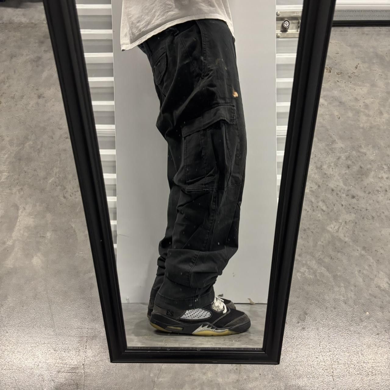 Japanese Brand × Vintage Vintage Y2K Grunge Black Skater Streetwear Cargo Pants! Size US 36 / EU 52 - 2 Thumbnail