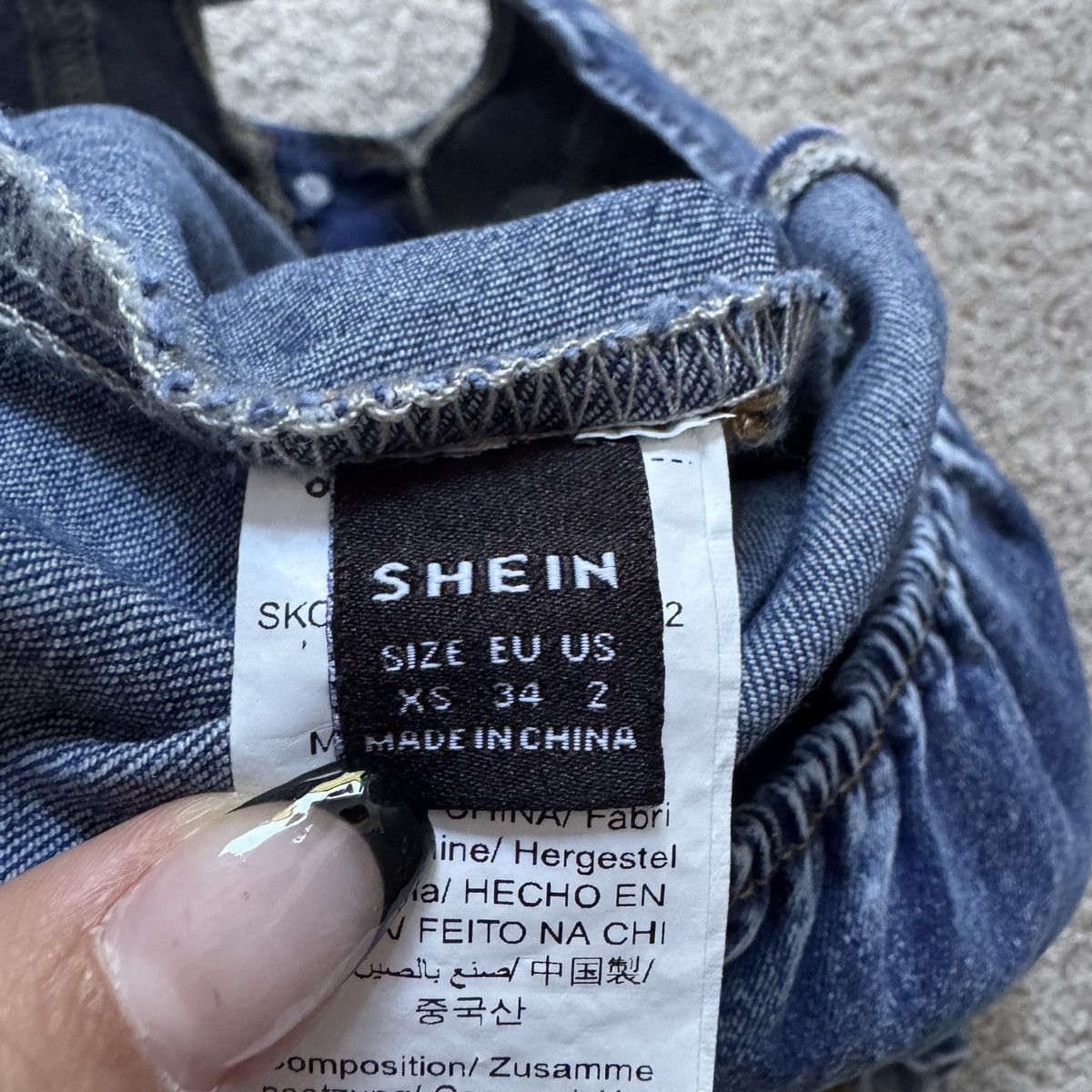 Shein SHEIN denim halter top Size XS / US 0-2 / IT 36-38 - 3 Thumbnail