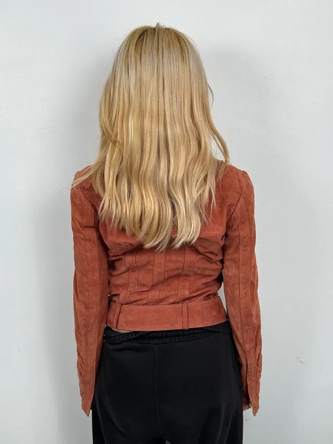 Gucci SS2004 Gucci Pink Suede Leather Jacket by Tom Ford Size M / US 6-8 / IT 42-44 - 3 Thumbnail