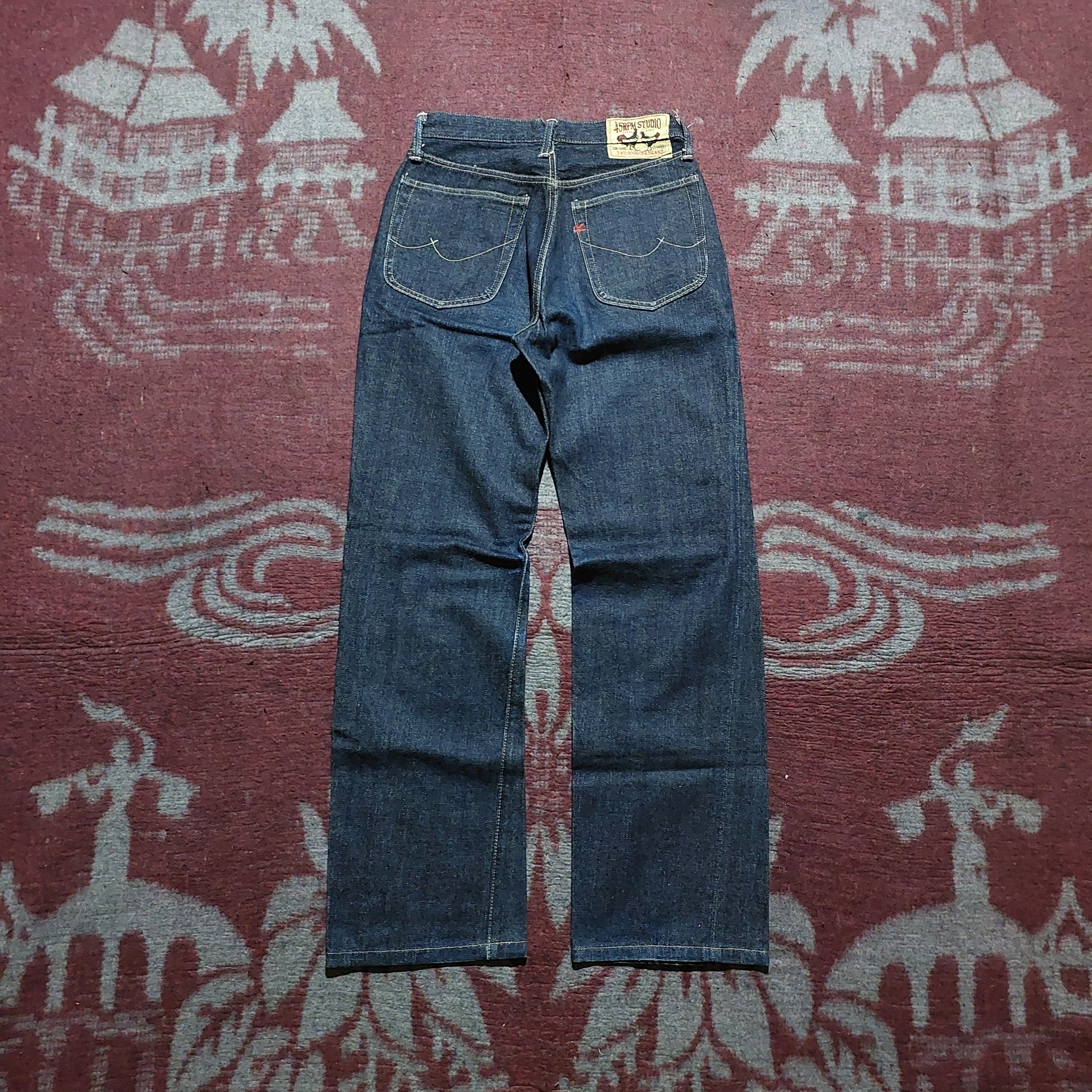 Japanese Brand Vintage japanese 45 Rpm studio indigo denim Size US 28 / EU 44 - 4 Thumbnail