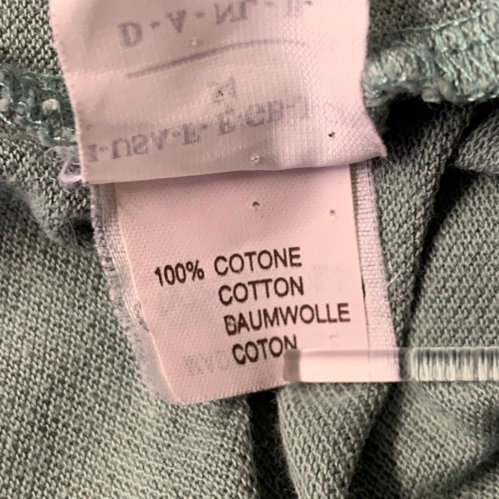 Brunello Cucinelli BRUNELLO CUCINELLI Green White Color Block Cotton Polo Size US L / EU 52-54 / 3 - 7 Thumbnail