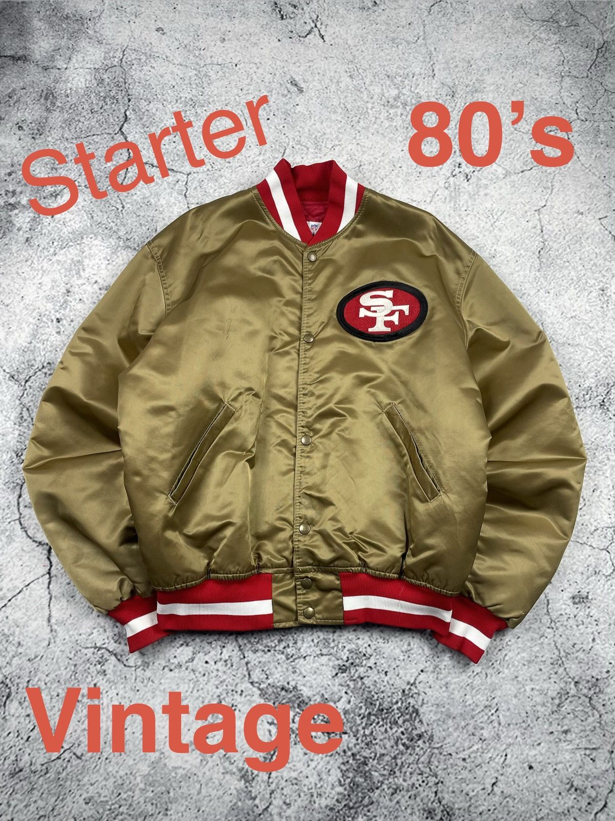 Starter Starter XL San Francisco Golden NFL Starter Jacket Bombereg Size US XL / EU 56 / 4 - 1 Thumbnail