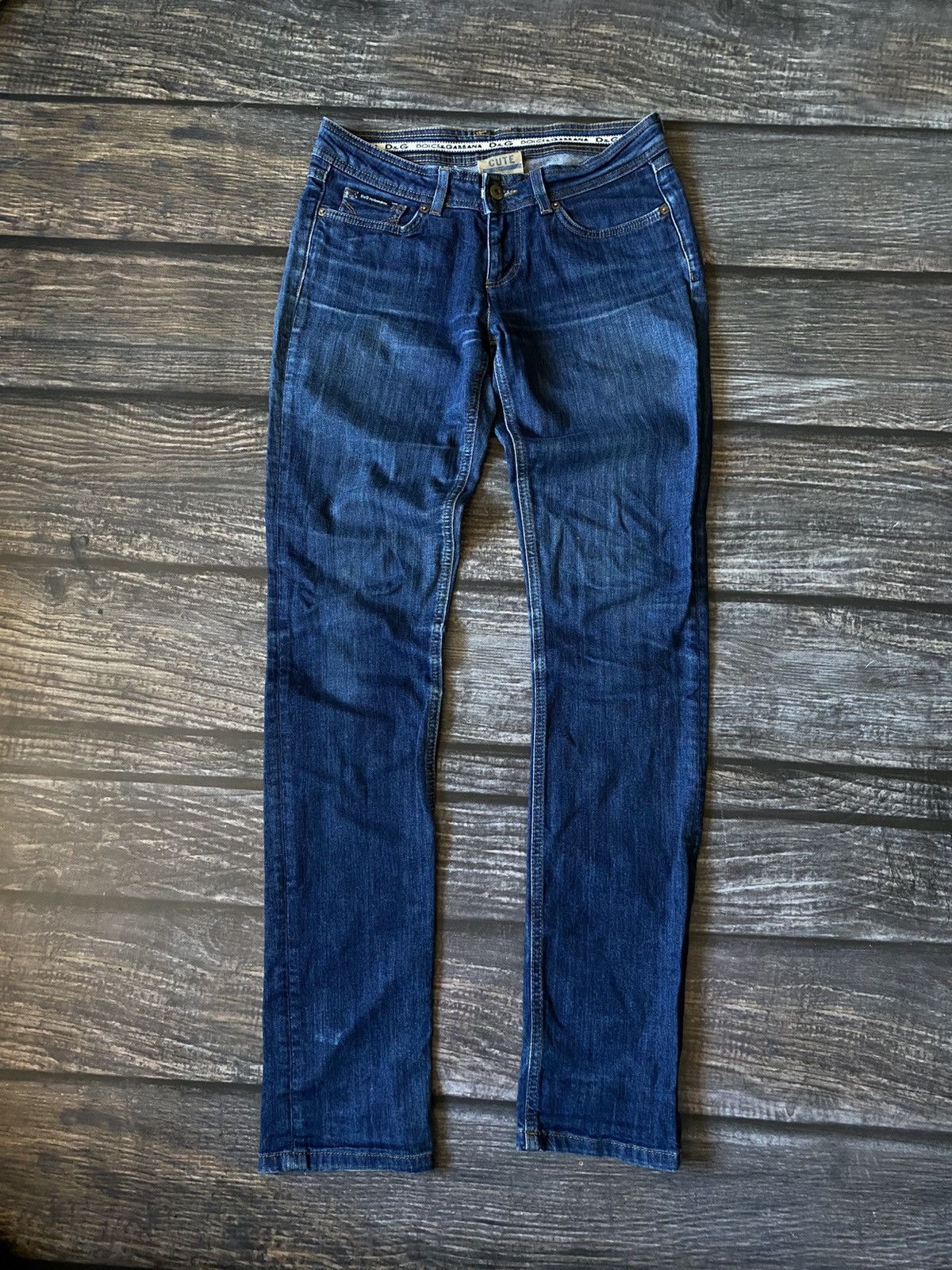 Dolce & Gabbana × Vintage Dolce & Gabbana metal logo denim pants Size 26" / US 2 / IT 38 - 2 Thumbnail