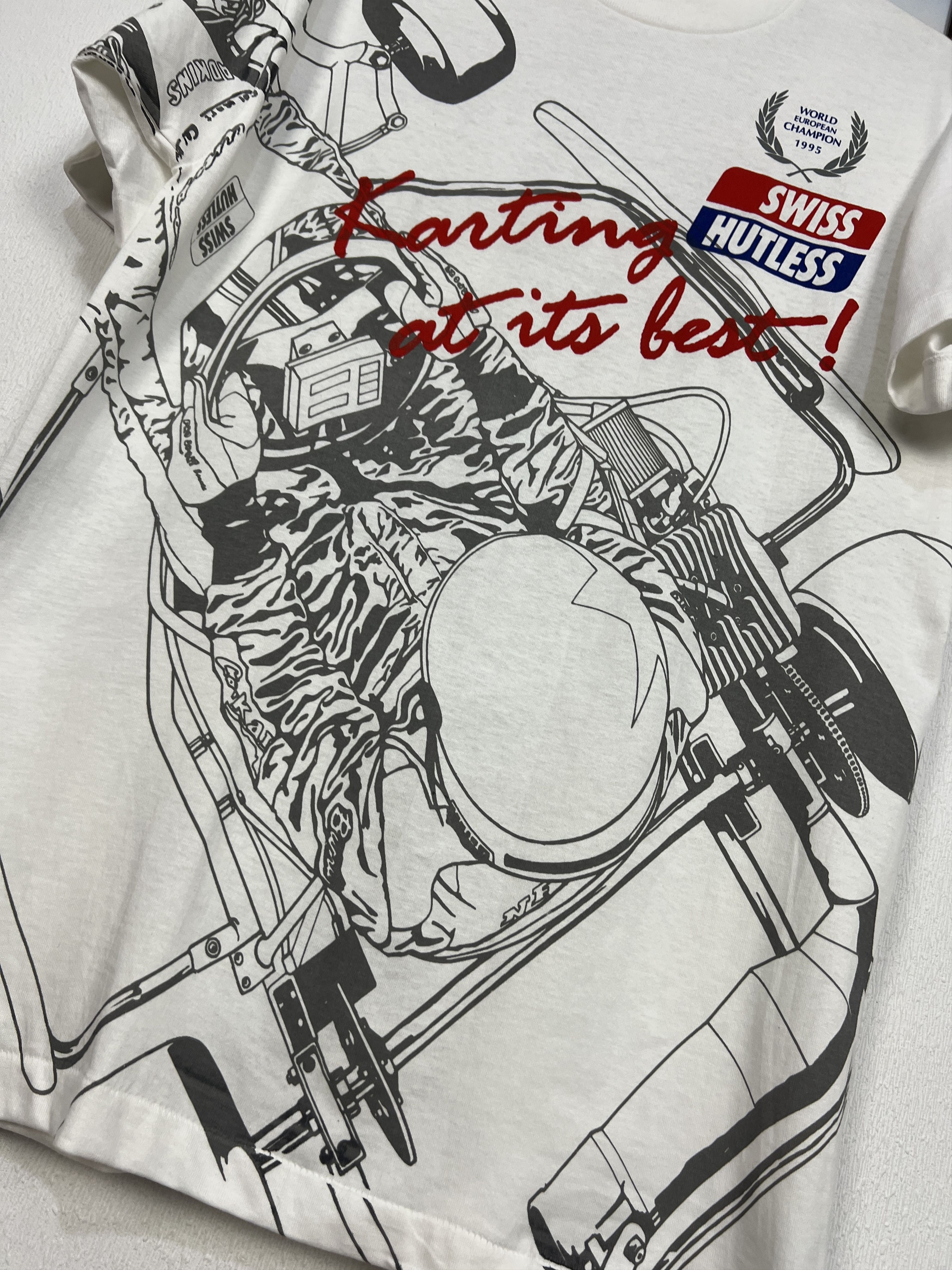 Vintage Vintage World European Champion Racing All Over Tee Shirt Size US L / EU 52-54 / 3 - 5 Thumbnail