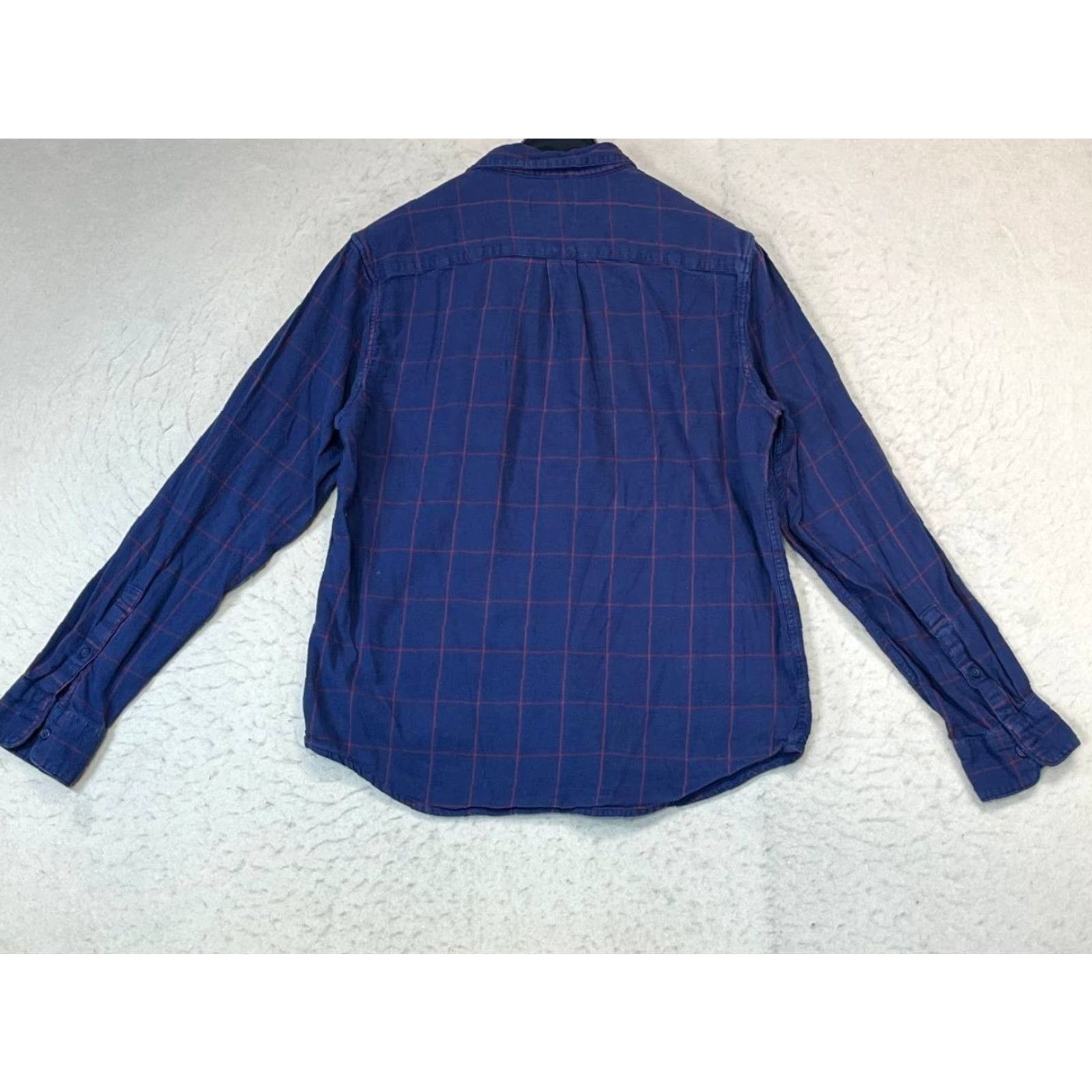 Lucky Brand Lucky Brand Button-Up Shirt Men Medium Blue Plaid 100% Cotton Flannel Long Sleeve Casual Shirt Size US M / EU 48-50 / 2 - 2 Thumbnail