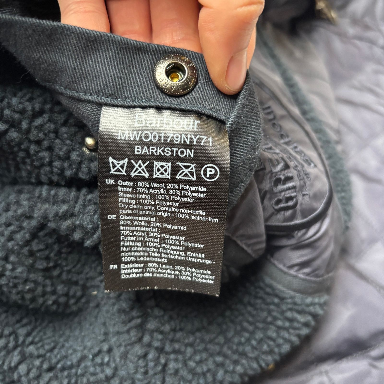 Barbour × J.Crew $449 Barbour Barkston Great Coat Jacket Men's Medium Wool Size US M / EU 48-50 / 2 - 10 Thumbnail