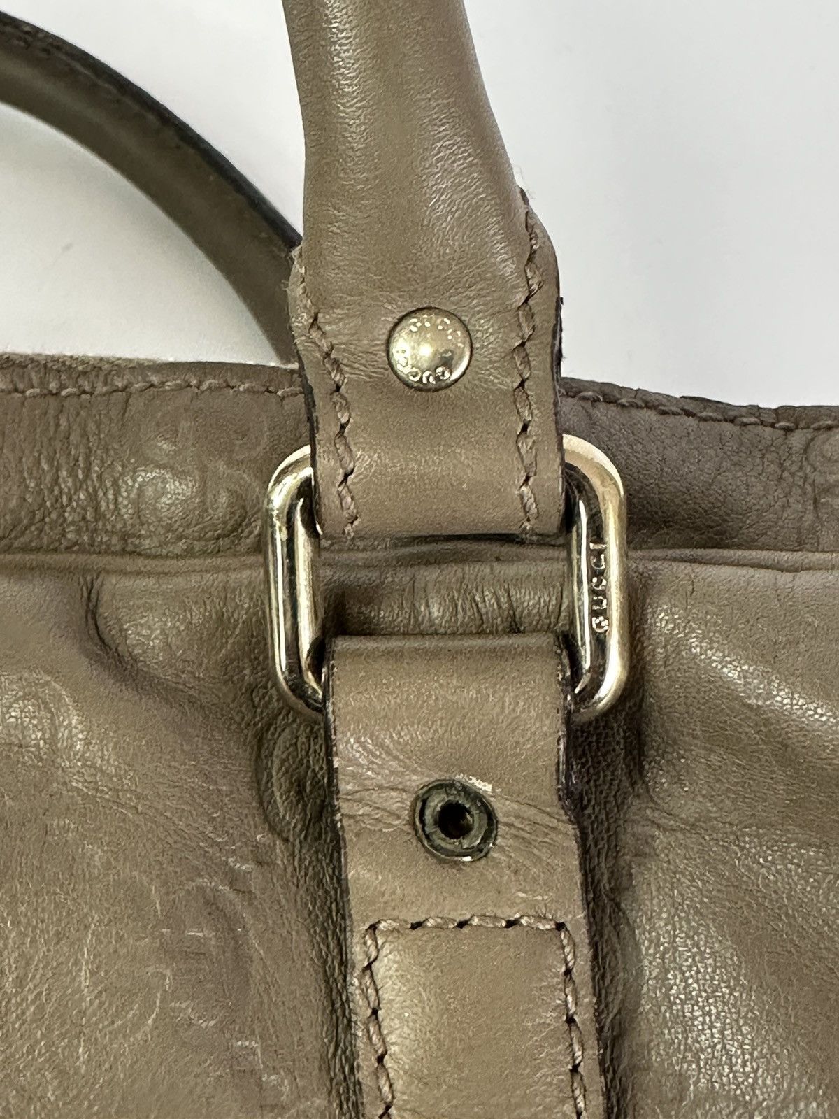 Gucci GUCCI Guccissima Signature Briefcase Beige Size ONE SIZE - 10 Thumbnail