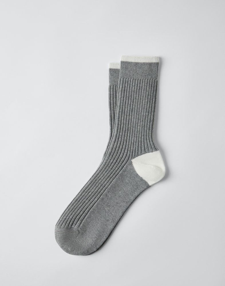 Brunello Cucinelli o1w1db10924 Size: OS / Socks in Open Grey Size ONE SIZE - 1 Preview