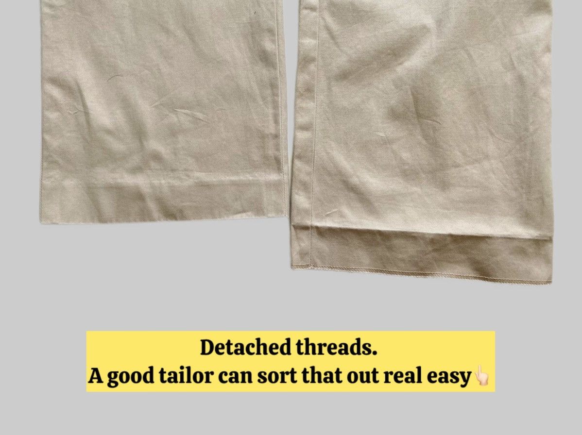 Nepenthes Nepenthes Khaki Tie-Waist Chino Trousers Size 32" / US 10 / IT 46 - 8 Thumbnail