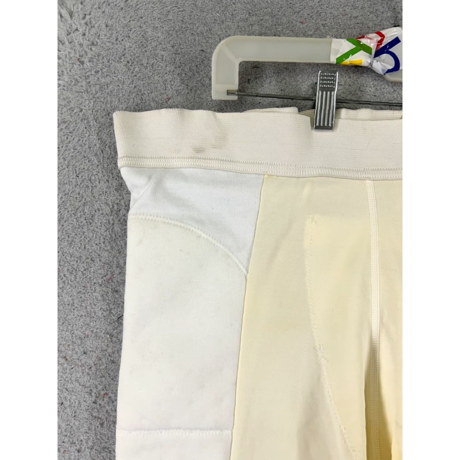 Vintage VINTAGE Diamond Sliding Shorts Adult XL White Padded US Made Compression Sports Size US 36 / EU 52 - 4 Thumbnail