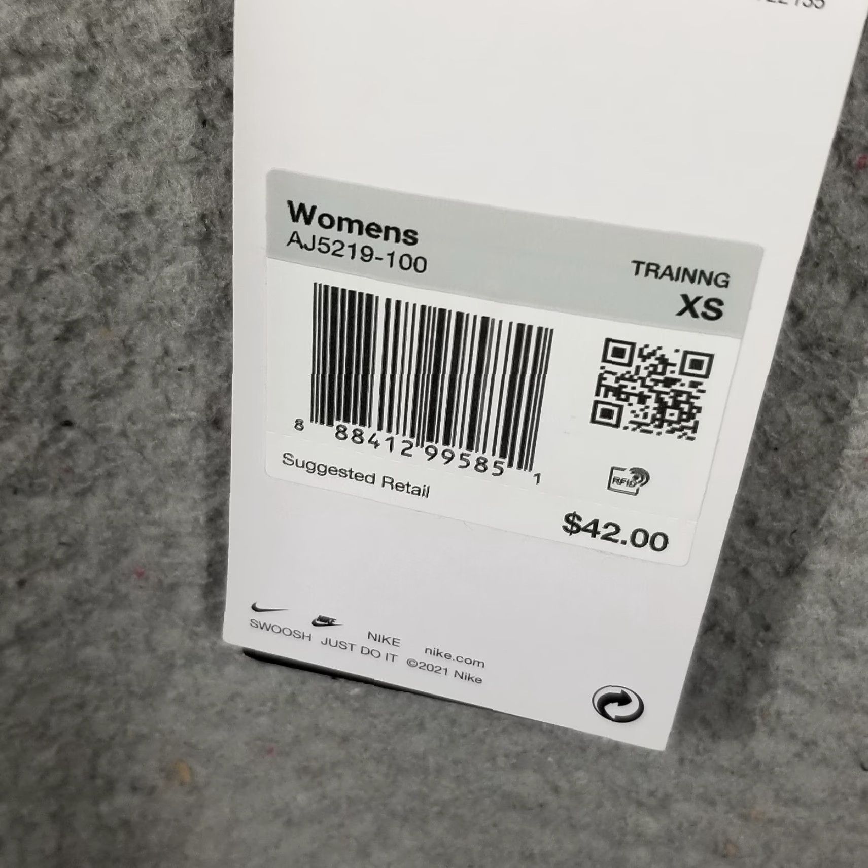 Nike NIKE Dri-FIT High Support Sports Bra Black Size S Wireless Racerback Activewear Womens Size ONE SIZE - 2 Thumbnail