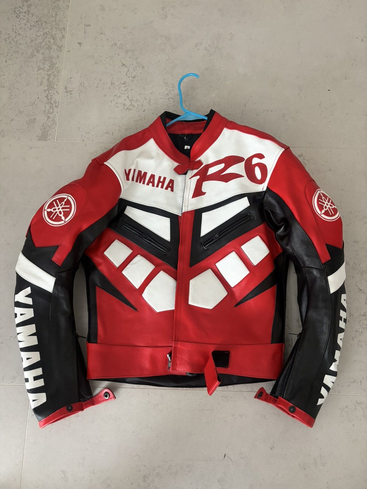 Yamaha Red/blk/wht leather yamaha racing jacket Size US M / EU 48-50 / 2 - 1 Thumbnail