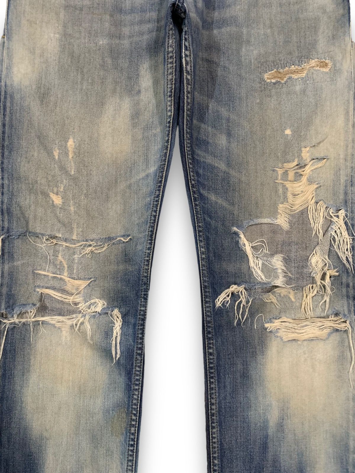 Diesel Diesel Industry Krayver Acid Wash Distressed Grunge Jeans Size US 32 / EU 48 - 7 Thumbnail