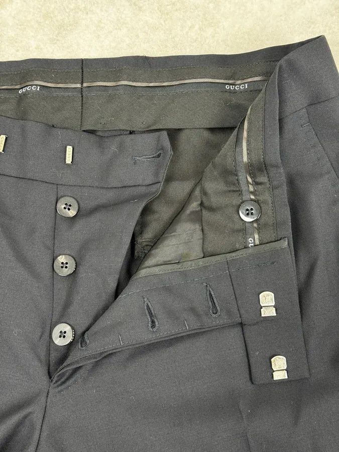 Gucci 2000s Gucci Navy Minimalist Tailored Pants Size US 32 / EU 48 - 10 Thumbnail