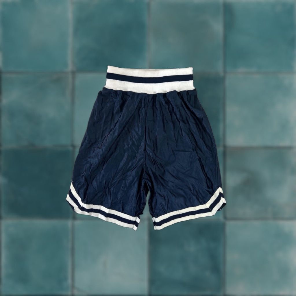 Vintage VINTAGE Alleson Athletic dazzle basketball shorts Womens S Blue NYLON 12" rise 7" inseam NWOT USA 90s Size 28" / US 6 / IT 42 - 1 Thumbnail