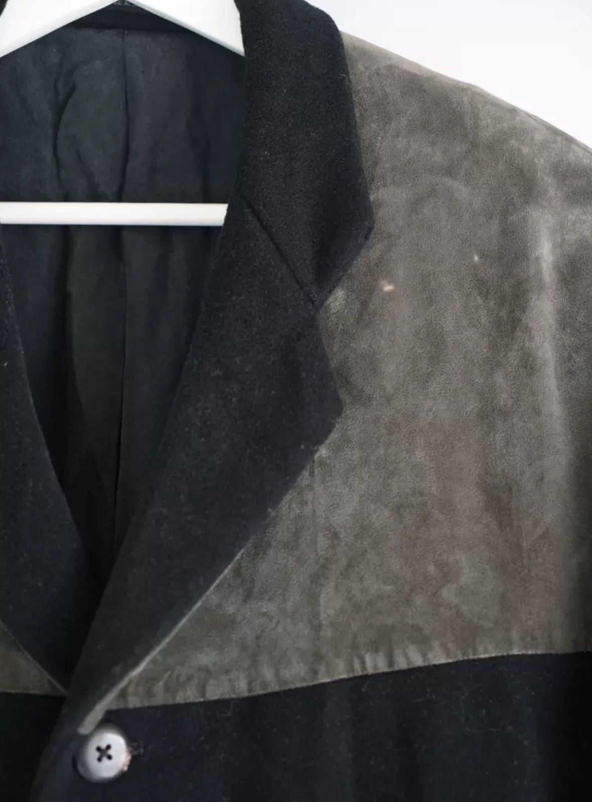 Yohji Yamamoto Yohji Yamamoto 88aw Moss Green Velvet Splicing Suit Size US M / EU 48-50 / 2 - 3 Thumbnail