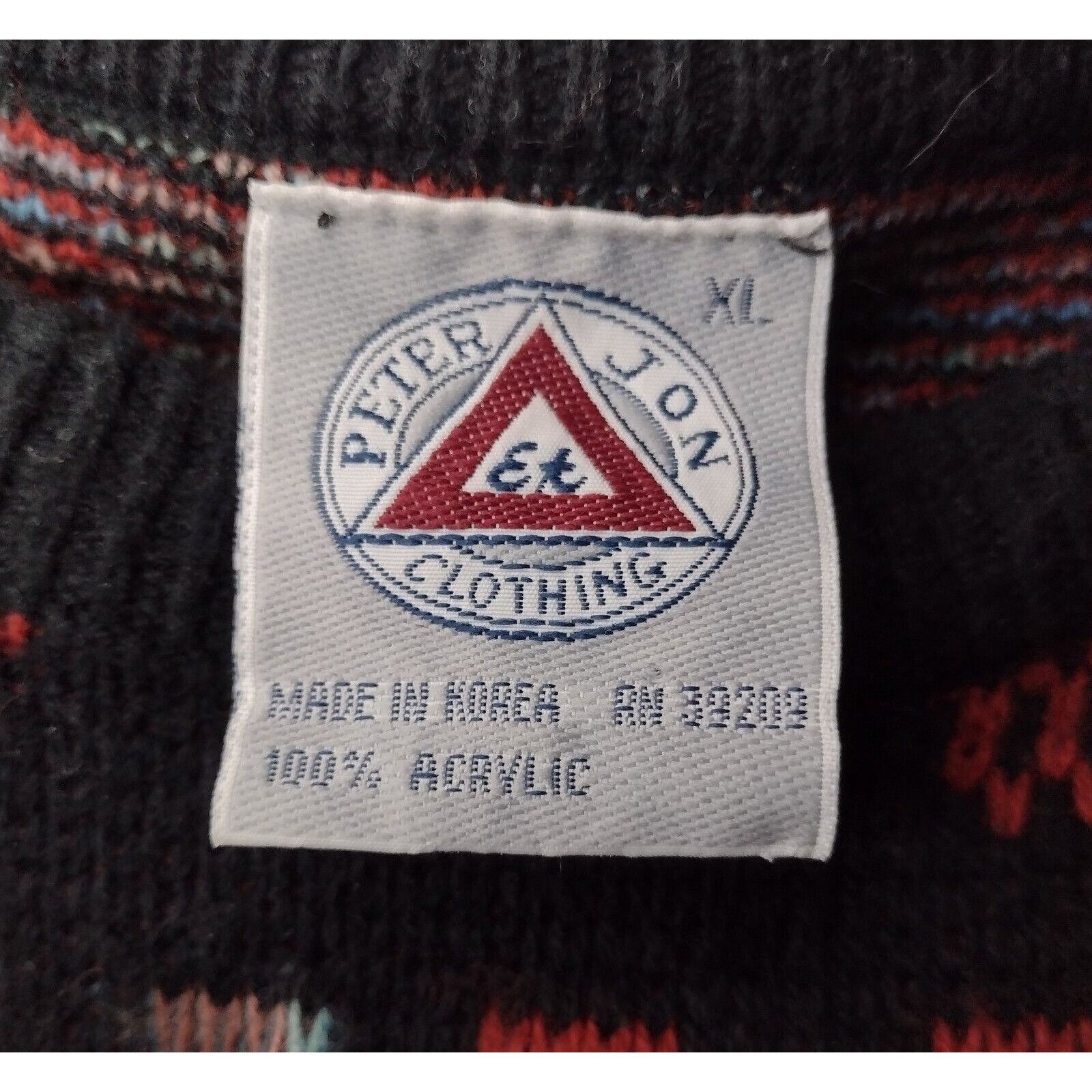 Vintage Vintage 90s Peter Jon Geometric Sweater Size XL Ski Streetwe Size US XL / EU 56 / 4 - 4 Thumbnail