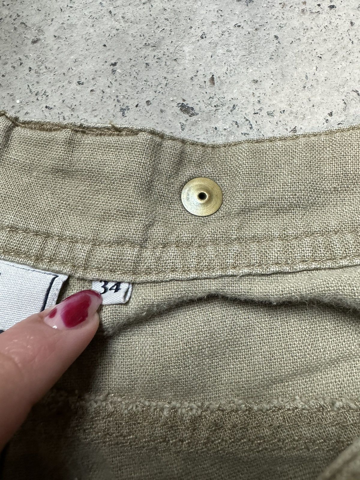 Quiksilver × Vintage Vintage Y2K Quiksilver Baggy Linen Gargo Surf Style Shorts Size US 34 / EU 50 - 6 Thumbnail