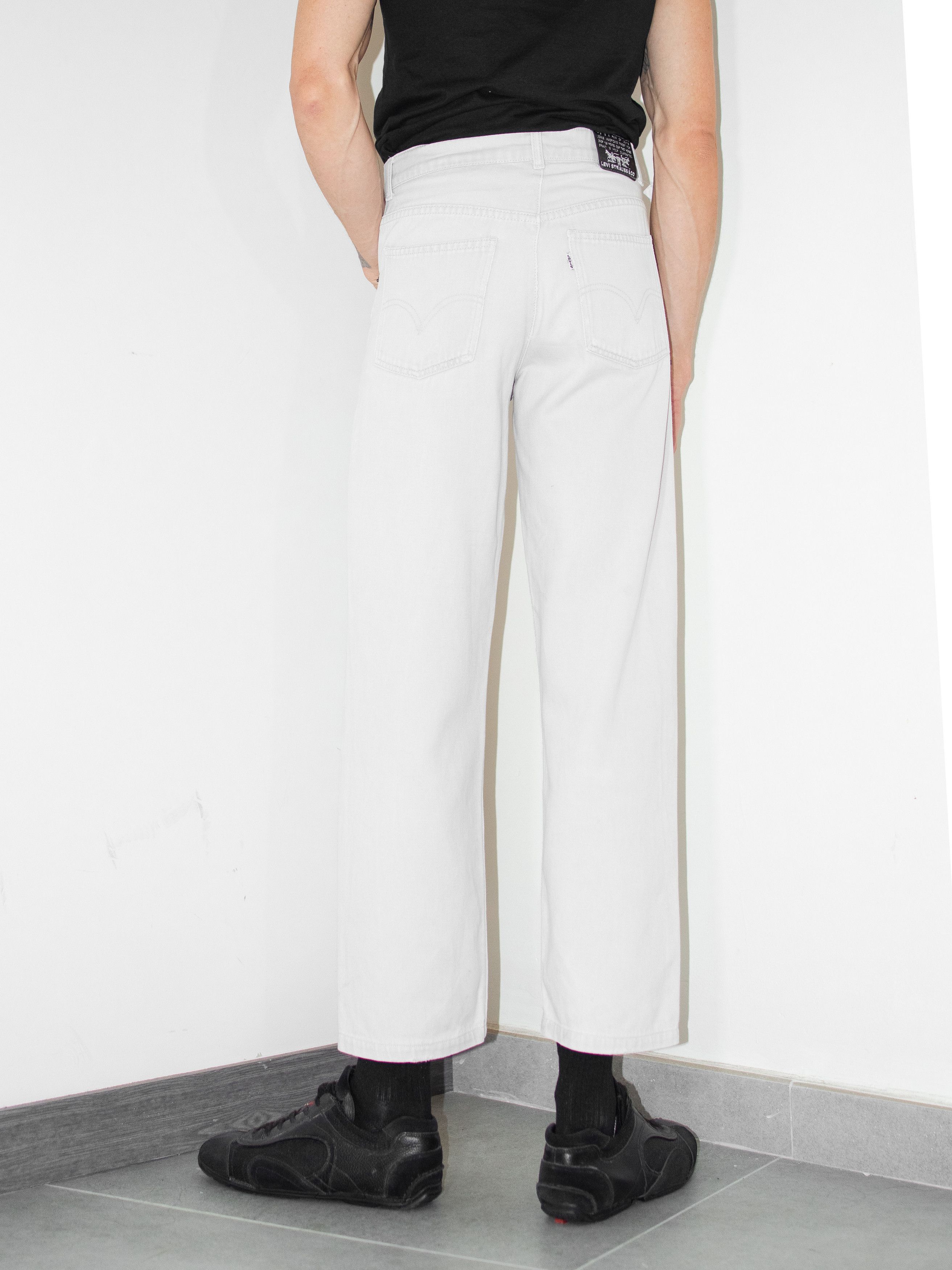 Japanese Brand × Levi's Vintage Clothing Y2K Vintage White tag Cropped cream Levi denim Jeans Size US 28 / EU 44 - 2 Thumbnail