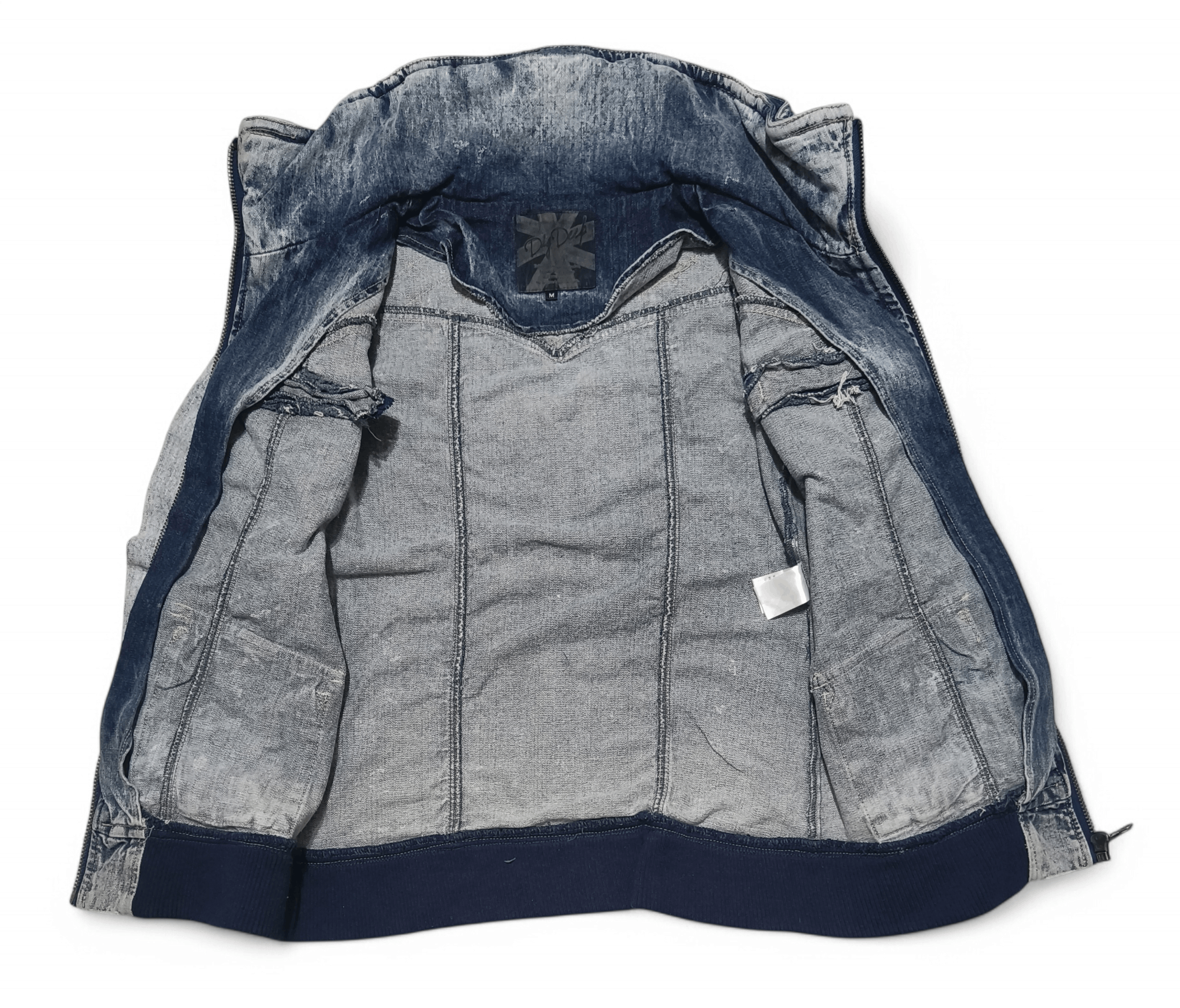 Japanese Brand DIG DEEP Classic Punk Japanese Brand Acid Wash Denim Jacket Size US M / EU 48-50 / 2 - 6 Thumbnail