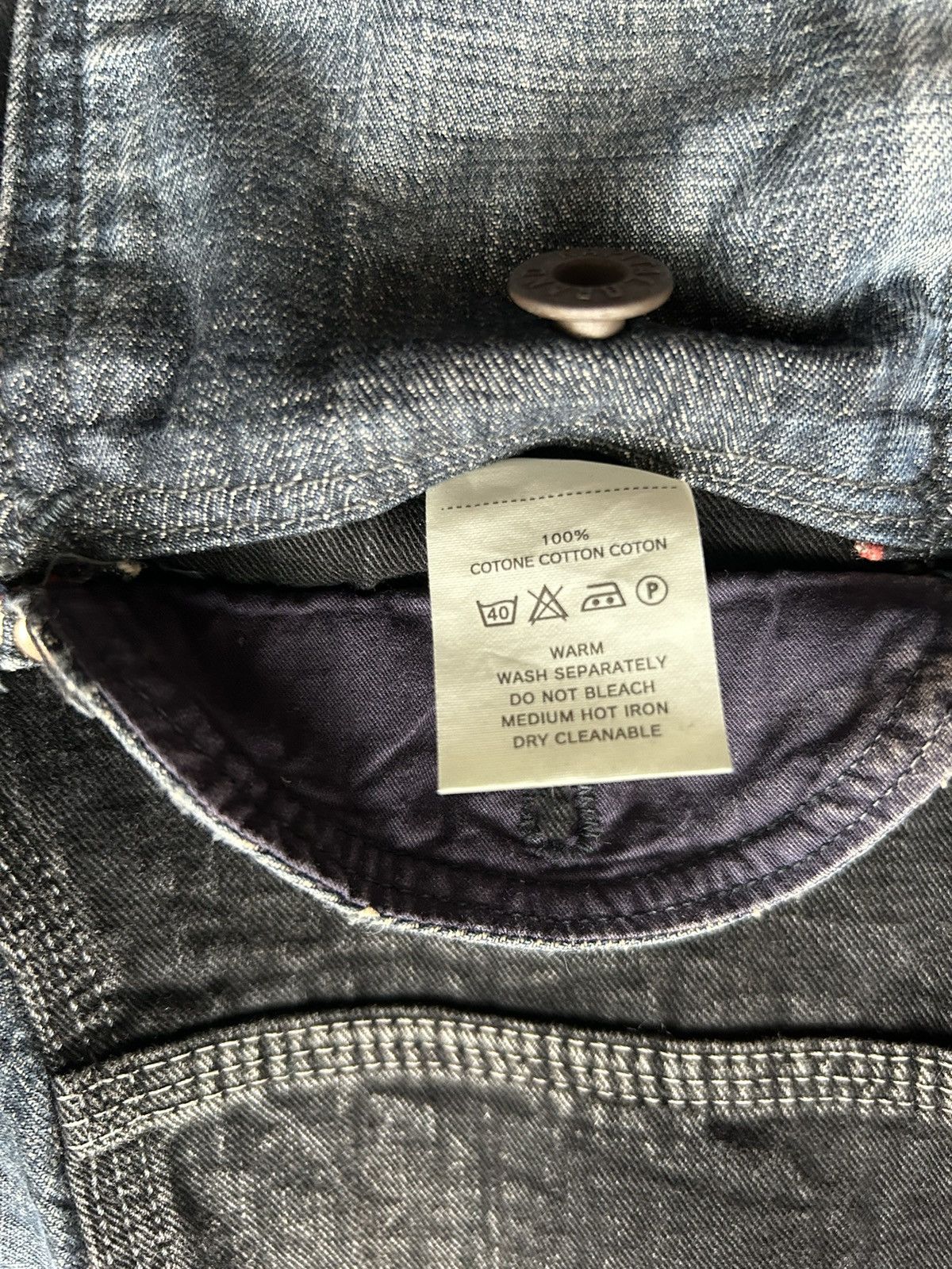 Kapital × Kapital Kountry Kapital black and indigo denim 1st jacket Size US S / EU 44-46 / 1 - 12 Thumbnail