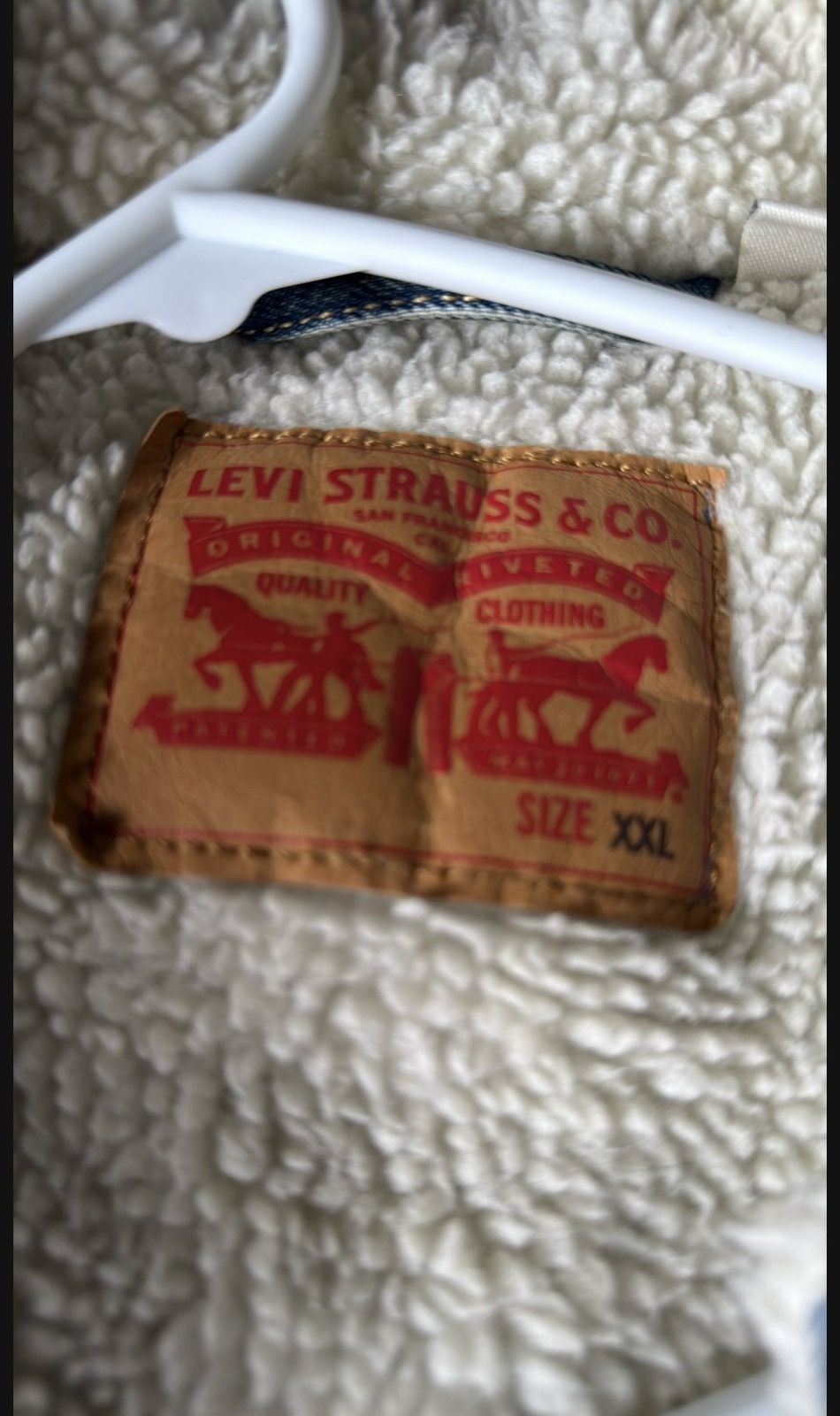Levi's Vintage Clothing Levi Denim Wool Jacket Size US XXL / EU 58 / 5 - 2 Thumbnail