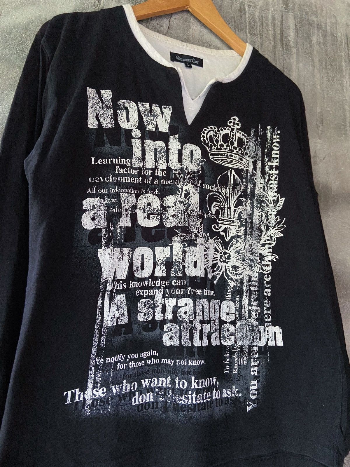 Le Grande Bleu (L.G.B.) NOW INTO A REAL WORLD A STRANGE ATTRACTION LONG SLEEVE Size US M / EU 48-50 / 2 - 3 Thumbnail