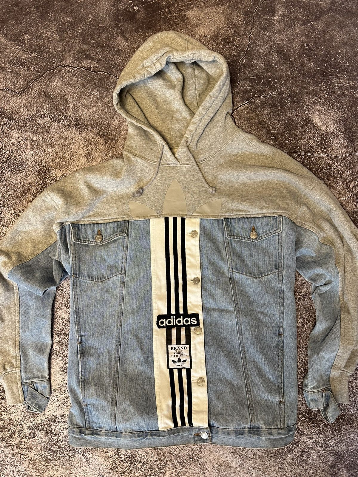 Adidas Adidas Denim jacket vintage rare Size US L / EU 52-54 / 3 - 4 Thumbnail