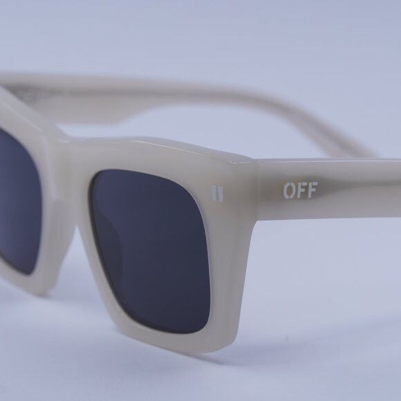 Off-White Off-White OERI13Y SELMA 6107 Sunglasses Beige Square Frame Size ONE SIZE - 9 Thumbnail