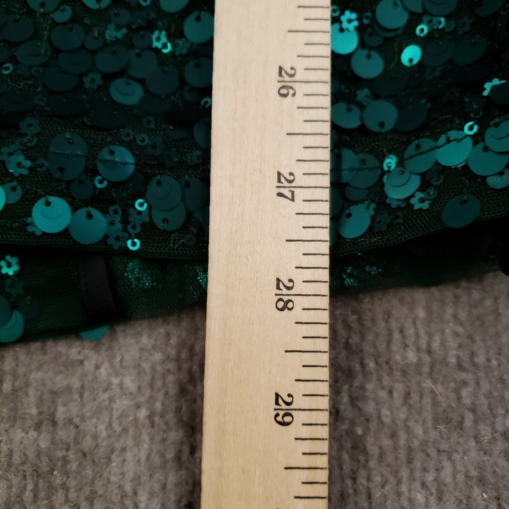 Scotch & Soda VINTAGE Scotch & Soda Skirt Women Small Green Sequin A-Line Knee Length Belted Casual Shimmer Size 28" / US 6 / IT 42 - 5 Thumbnail