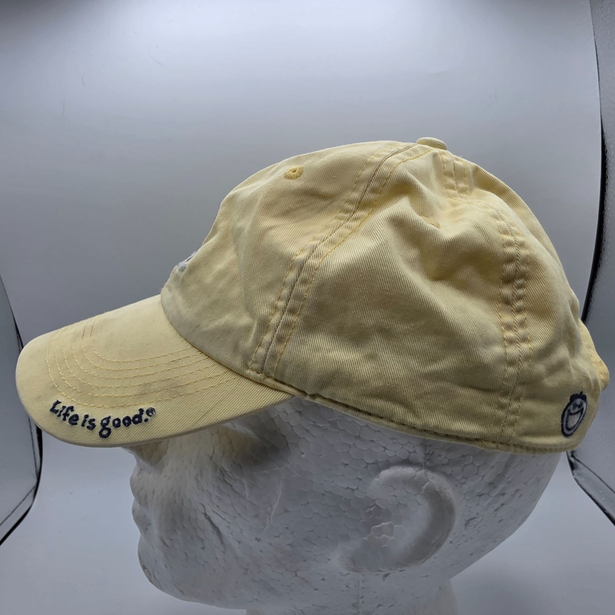 Life is Good Life Is Good Yellow Baseball Cap Hat Adirondack Chair Design Size ONE SIZE - 2 Thumbnail