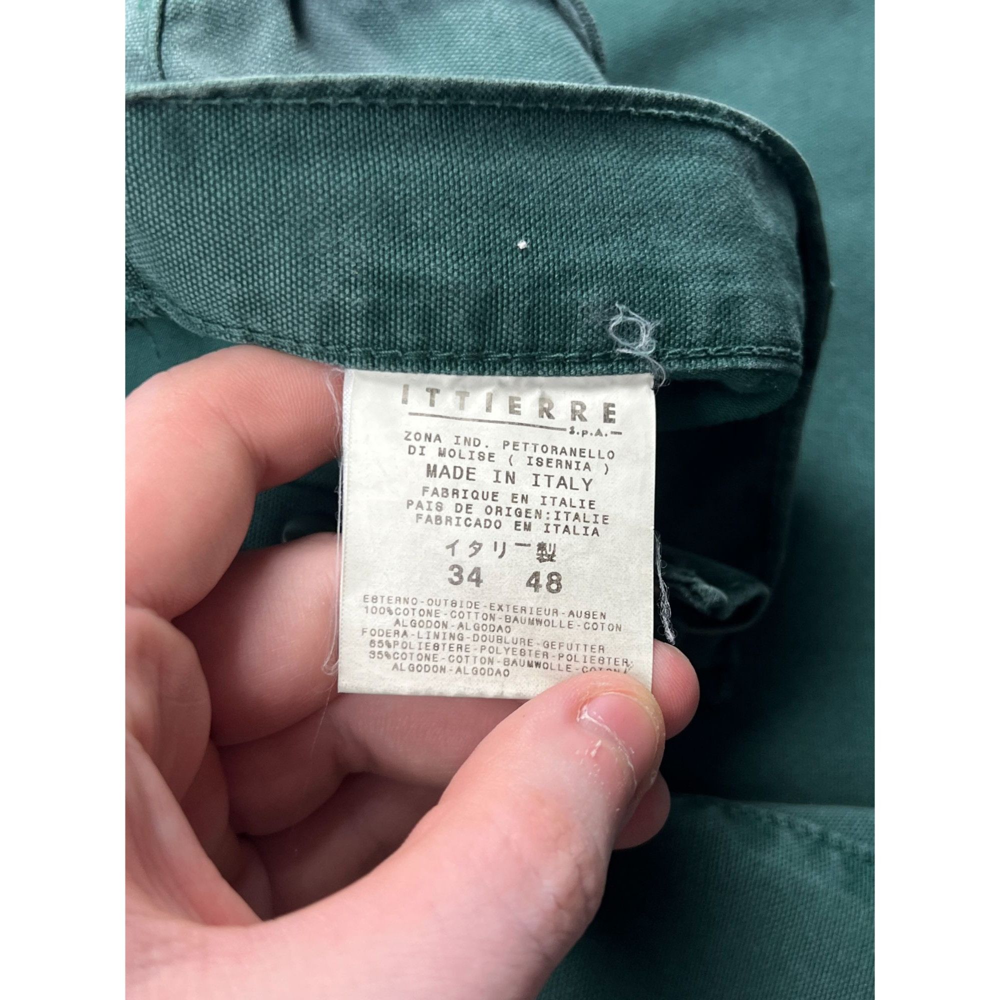 Just Cavalli NWT Just Cavalli Green Textured Denim Jeans Pants (Y0811) Size US 34 / EU 50 - 9 Thumbnail