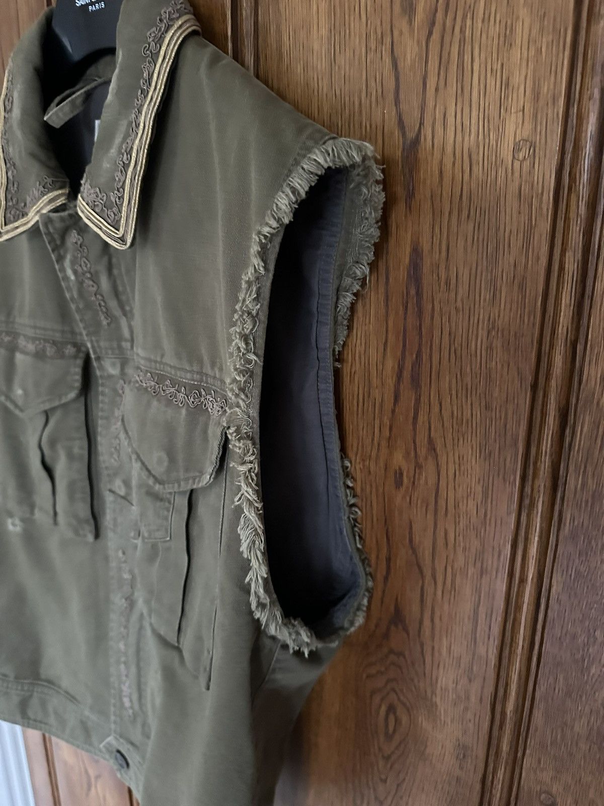 Saint Laurent Paris $2290 SS19 Saint Laurent sleeveless embroidered jacket 50 Size US M / EU 48-50 / 2 - 12 Thumbnail