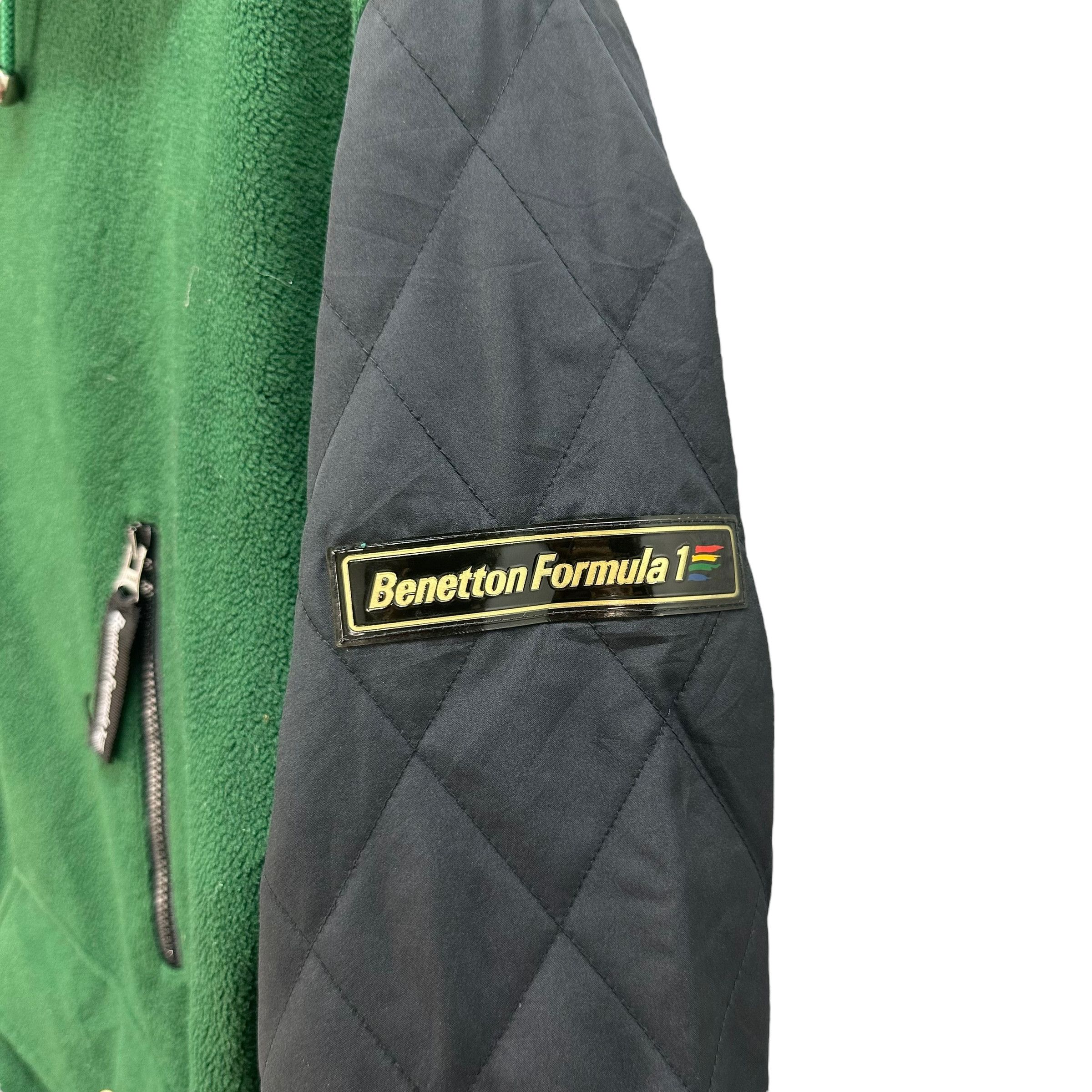 Benetton BENETTON FORMULA 1 HOODIE FLEECE JACKET #7686-164 Size US M / EU 48-50 / 2 - 8 Thumbnail