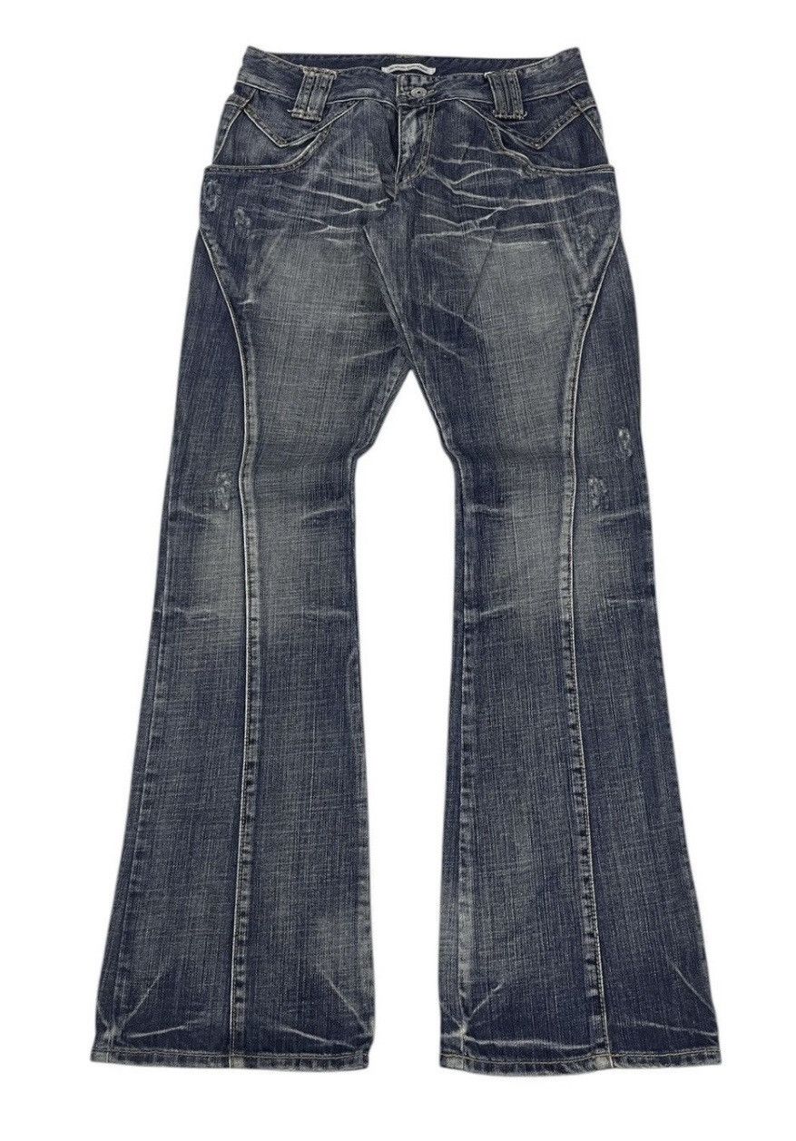 Le Grande Bleu (L.G.B.) Michel Klein Homme Japan Flare Jeans Size US 30 / EU 46 - 1 Thumbnail