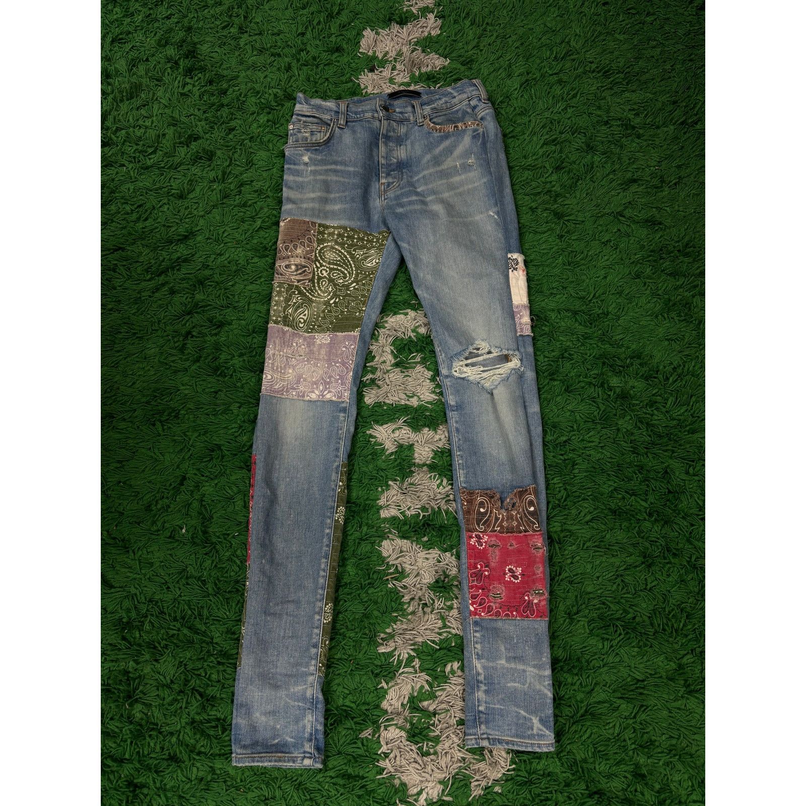 Amiri Amiri Heart Patch Jeans | Grailed