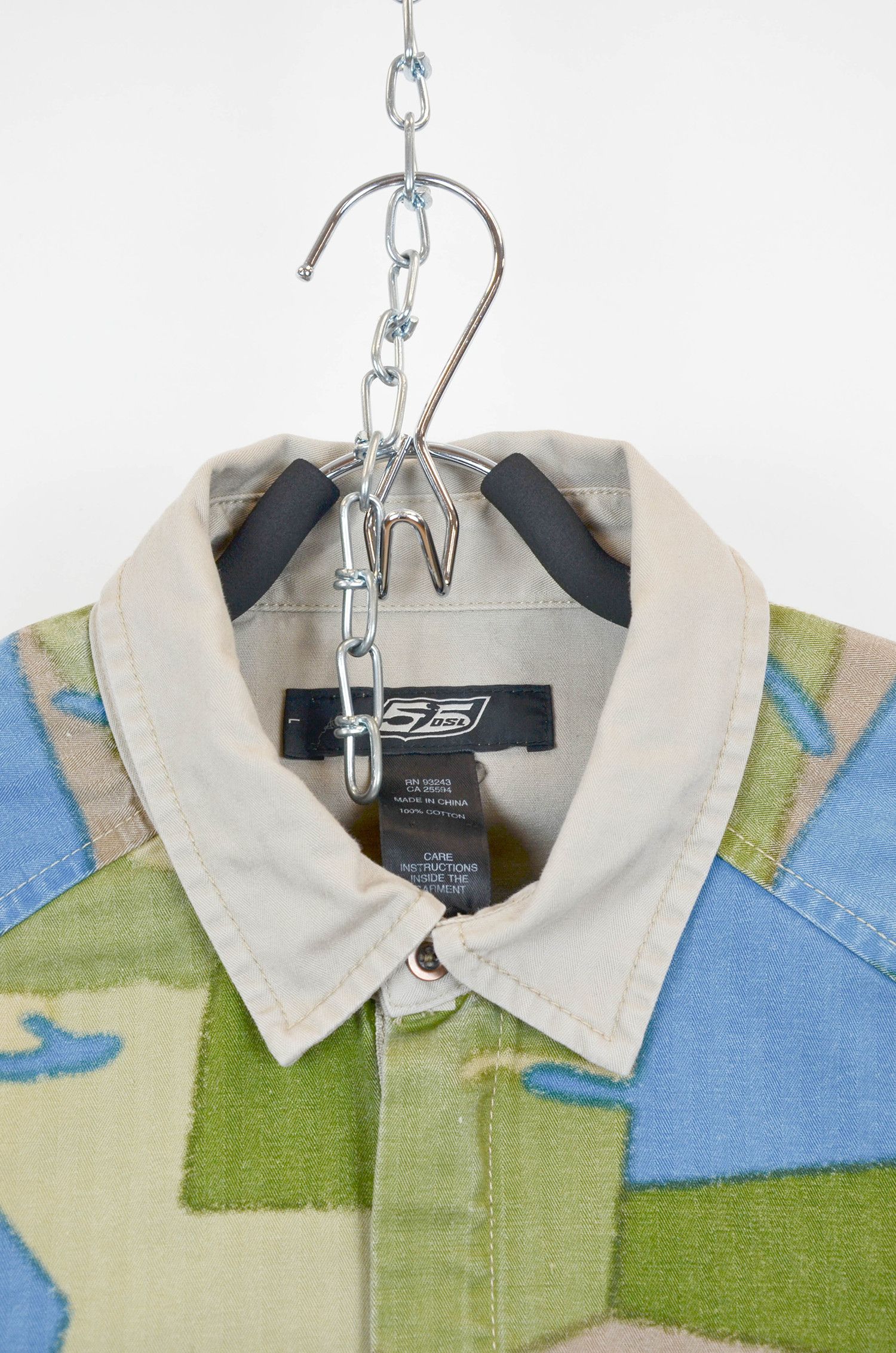 55DSL DIESEL 55 Graphic Camo Zip Shirt Jacket – Size L Size US S / EU 44-46 / 1 - 6 Thumbnail