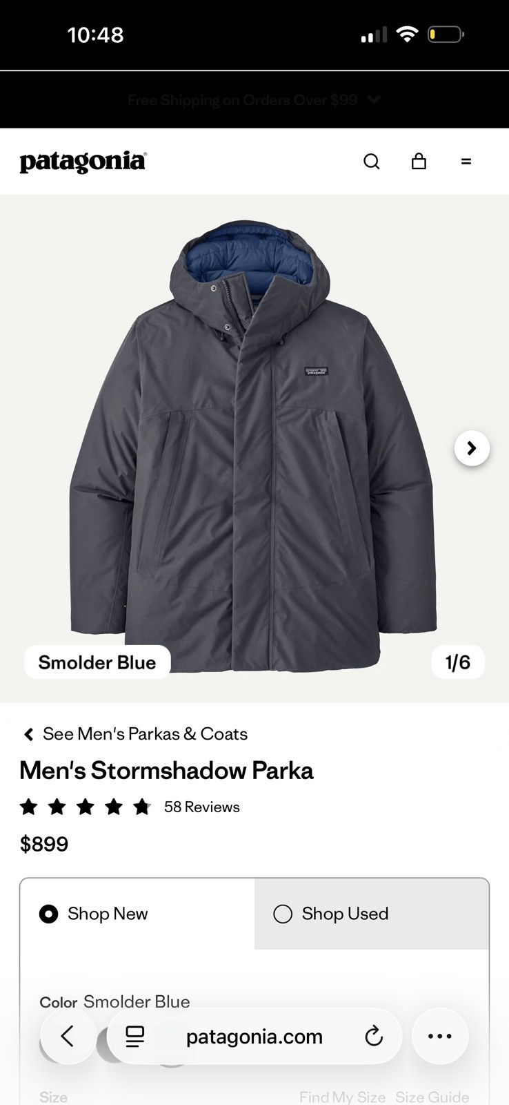 Patagonia Patagonia StormShadow parka Size US L / EU 52-54 / 3 - 8 Thumbnail