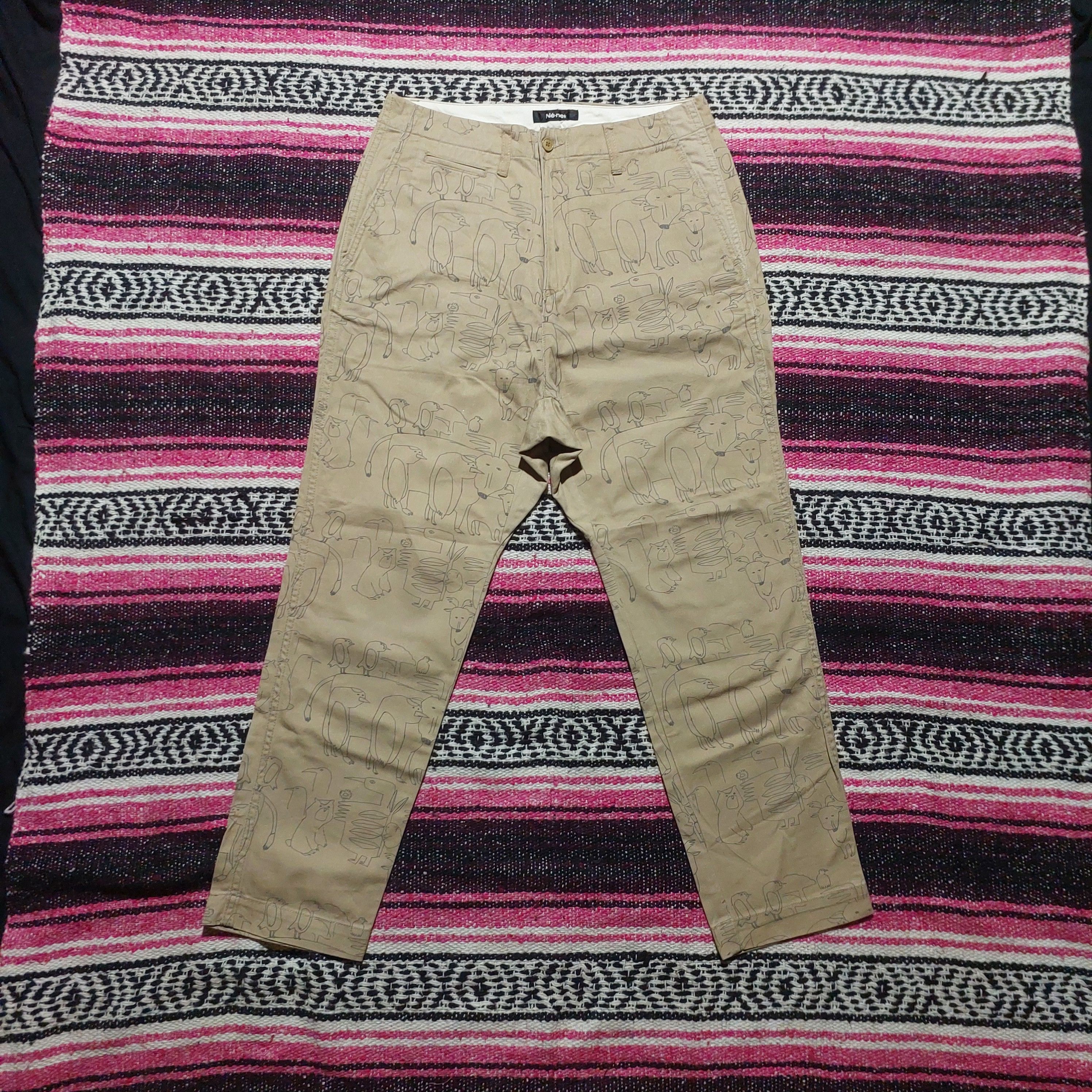 Issey Miyake × Ne-Net Ne-Net animal casual pants Size US 30 / EU 46 - 1 Thumbnail