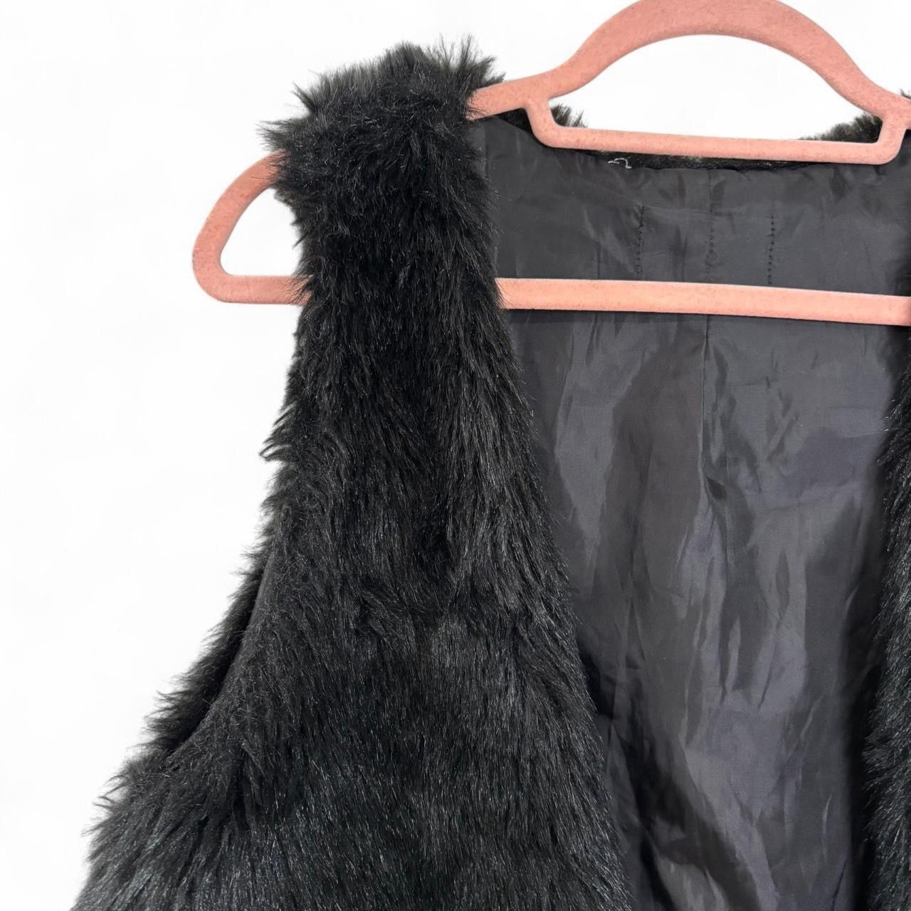 Other Vintage Avant-Garde Opium Black Faux Fur Vest Size US S / EU 44-46 / 1 - 3 Thumbnail