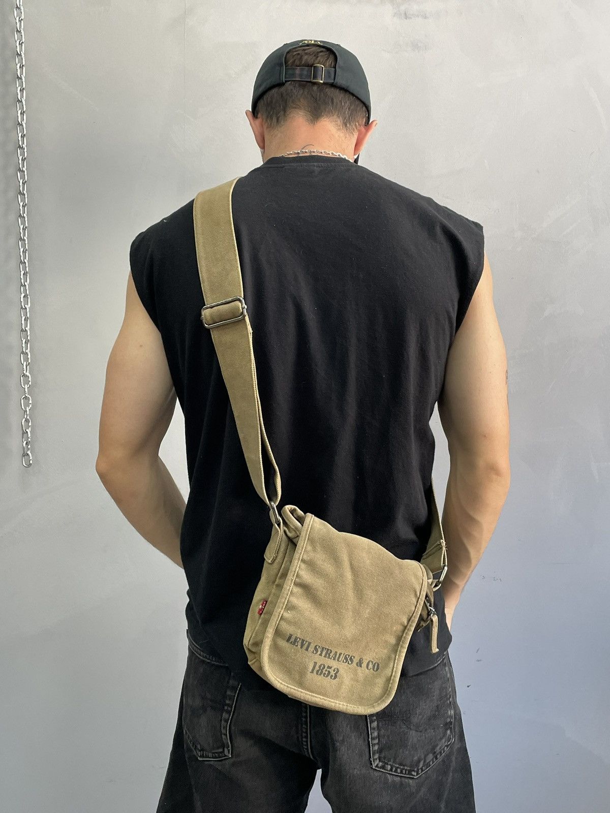 Levi's Rare canvas Levis vintage diesel style bag army Size ONE SIZE - 1 Thumbnail